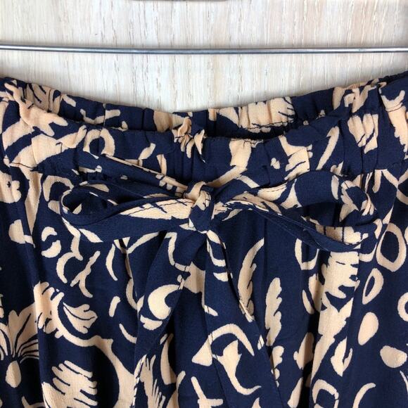 Anthropologie Hei Hei Navy Printed Harem Drawstring Jogger Cropped Pants XS - Picture 4 of 12